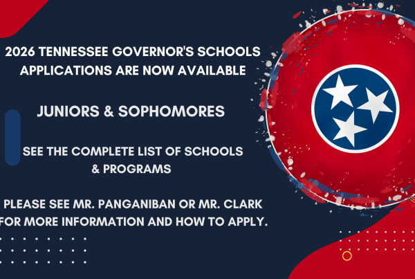 Tennessee Governor's Schools Applications are Available