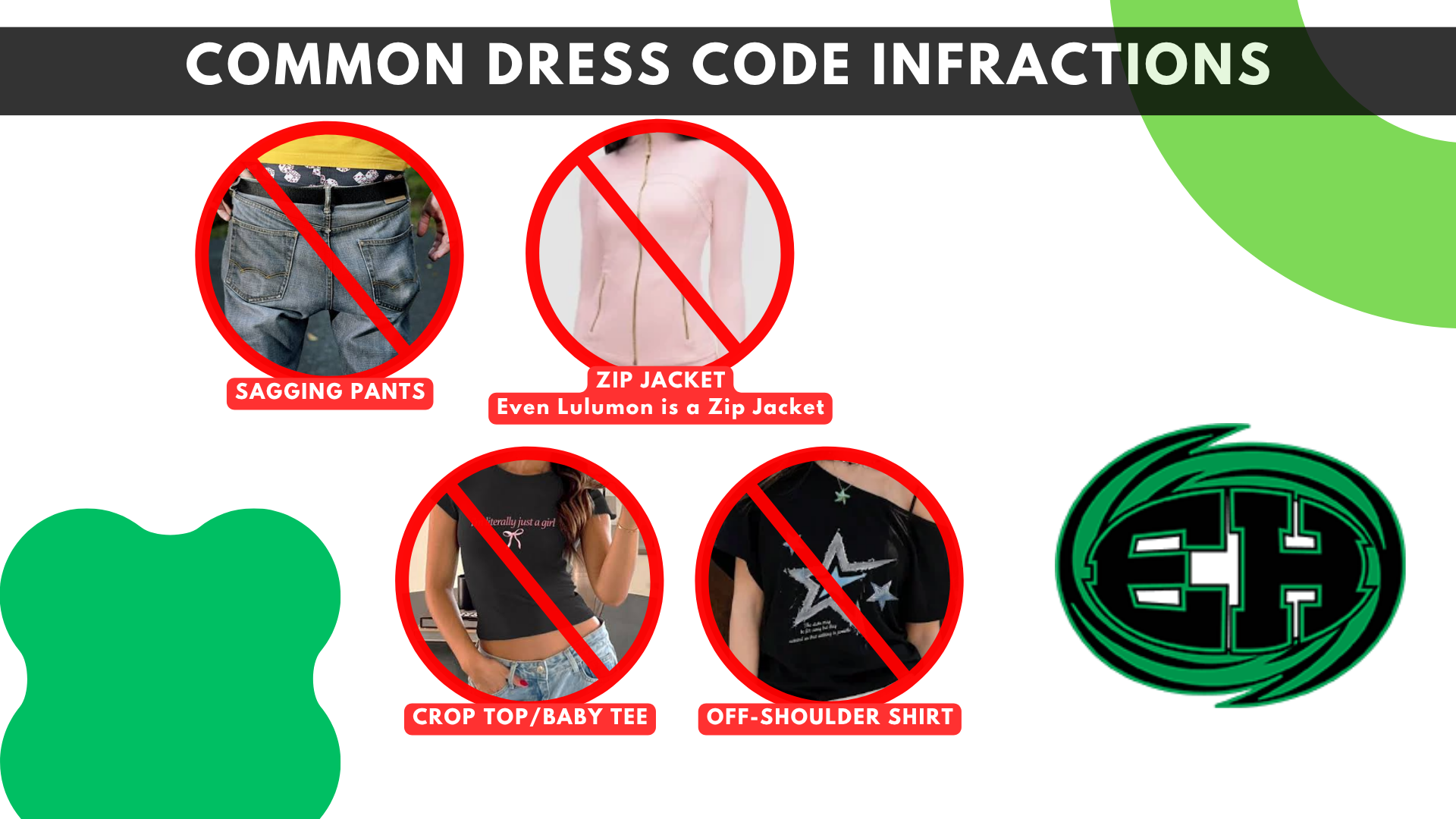 Common Dress Code Infractions